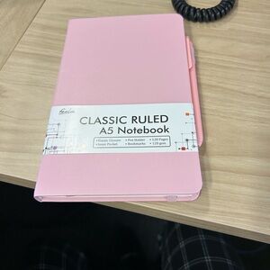 Pink New Journaling Notebook With Pen